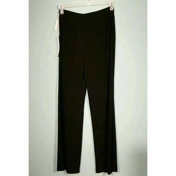 Heddy Pants Vintage Size 8 Straight Black Rayon - Picture 1 of 8